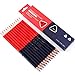 PLCPDM 12Pcs/set Pre-Sharpened Pencil Double Ended Colored Erasable Pencil For Checking Redness & Blue Pencil Checking Pencils, as described