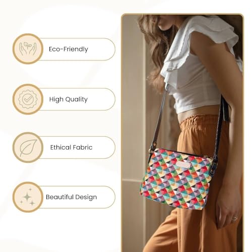 Image of Signare Tapestry Crossbody Bag Sling Shoulder Purse for Women