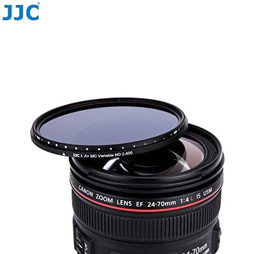 Image of JJC F-NDV52 Series Variable Neutral Density Filter (52mm) for Camera Lens Photography, ND2 - ND400 Adjustable ND Filter, Black