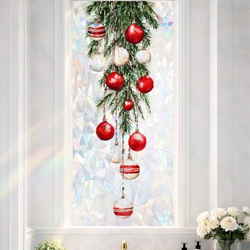 Image of Christmas Ornament Ball Pine Branch Holographic Film 17.32x39.37