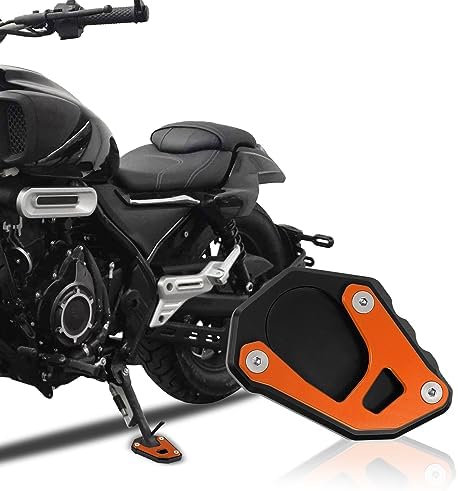 Patine De Béquille Pour Moto - Extension En Alliage D'aluminium Antidérapante, Stabilise Le Stationnement Sur Tous Terrains