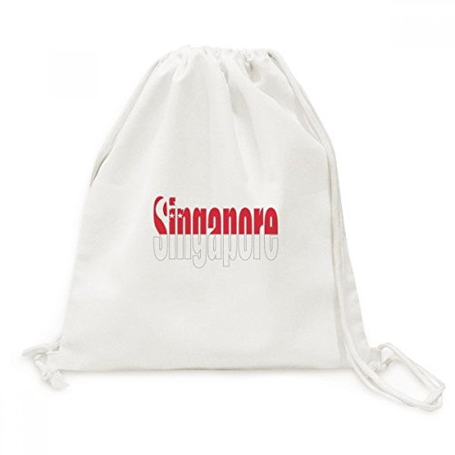 Sac à cordon Singapour en toile robuste pour voyage et sport quotidien