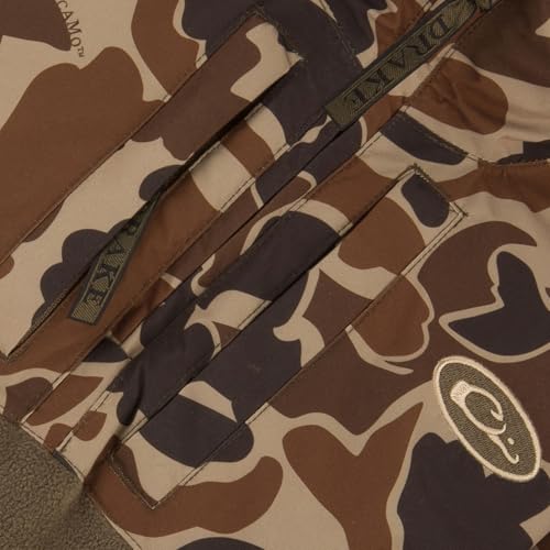 Image of Drake Waterfowl Youth MST Eqwader DW3020 1 /4 Zip Hunting Waterproof Breathable Fleece Lined Warm Jacket with Multiple Pockets | Waterproof Windproof Breathable Fleece Lined Warm Pullover with Multiple Pockets