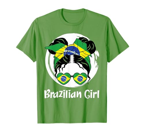 Photo de Fille brésilienne, drapeau du Brésil, Garota Brasileira, filles du Brésil T-Shirt