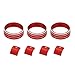 LECART 7 PCS Metal Window Button Switch Cover & AC Switch Knob Cover Fit for Jeep Wrangler JK 2013-2018 Car Interior Accessories Stylish Auto Decorations Direct Replace Decal Sticker Trims Red