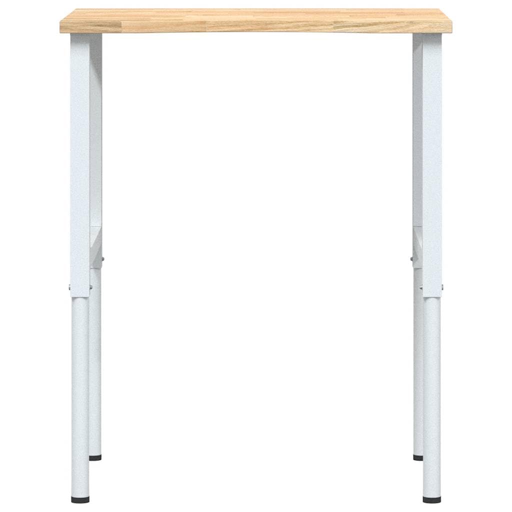 vidaXL Stolik roboczy, 80x60x(71,5-98) cm, drewno dębowe, stol warsztatowy, stół warsztatowe, stoł roboczy, stoł warsztatowy, stół roboczy
