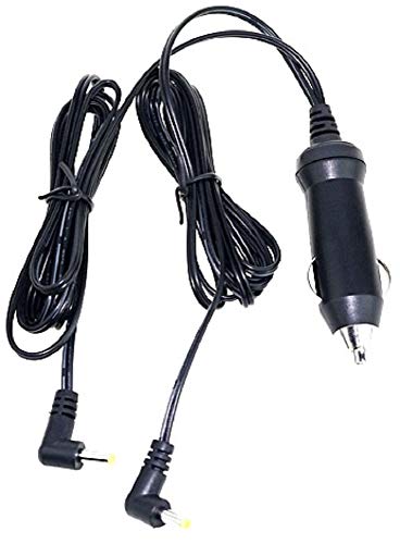 Cargador ESP Chargeur Câble Voiture Allume Cigare 12V Compatible avec Remplacement pour Lecteur DVD Continental Edison CEDVDDR9 avec 2 Sorties Écrans...