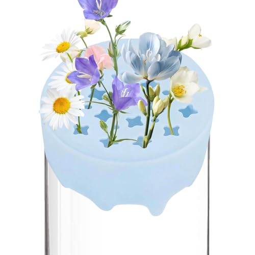 Generisch Rejilla de flores para jarrones, reutilizable, flexible, impermeable, arreglador de flores, rejilla de silicona para flores, para decoración de jarrones, bodas, fiestas