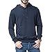 Maiyifu-GJ Men's Solid Athletic Hooded Sweatshirt Casual Long Sleeve Pullover Hoodie Comfy Sports Hoodies with Kanga Pocket (Dark Blue,X-Large)
