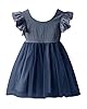 Dutebare Toddler Girls Tulle Tutu Dress Linen Ruff... #2