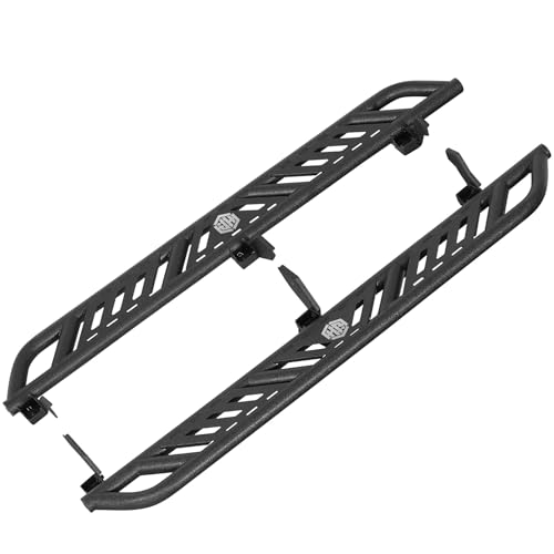 Hooke Road 7 Wide Running Board Side Steps for 1996-2002 Toyota 4Runner 3rd Gen Steel Tube Rocker Slider Rail Nerf Bars with Non-Slip Pads