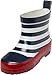 Playshoes Botte de Pluie Design Maritime, Caoutchouc Naturel Garçon Unisex Kinder, Bleu (Marine/Weiss 171), 20 EU