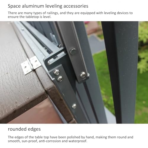 Table de balcon pliable pour aménager un petit espace extérieur