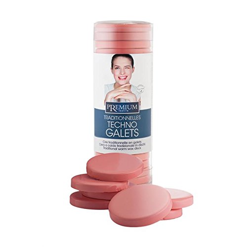 Cera caliente rosa premium, para zonas íntimas y axilas. Uso sin tiras de fieltro. Apto para microondas, discos de 400 g.