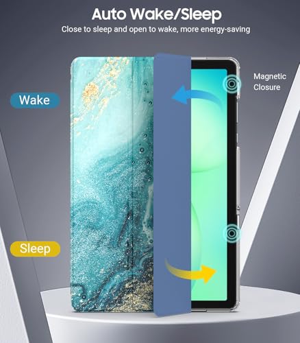 Image of TiMOVO Case for Samsung Galaxy Tab A11+ /A11 Plus 11 inch 2026, Gilding Texture | Fit for SM-X230 /X236 /X238, Slim Soft TPU, Translucent Frosted Back, Auto Wake /Sleep