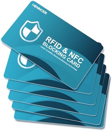 2025 NEW RFID Blocking Card, 6 Pack Fuss Protection for Entire Wallet Shield, Credit Card Protector NFC Bank Debit Blocker, Identity Theft Prevention for Passport Travel Security (6)
