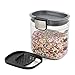 ProKeeper+ by Progressive International Clear Plastic Airtight Food Baker's Kitchen Storage Organization Container Canister Set with Magnetic Accessories (Mini 1.5-Cup)