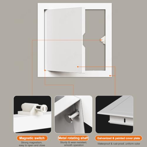 Trampilla Pladur 35.6x61cm Panel de Acceso de Plomería Magnético Registro 3