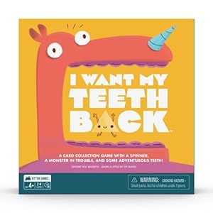 Exploding Kittens I Want My Teeth Back 57 Cards and Plenty of Pieces for Family Game Night – A Hilarious Strategy Game for Kids – Ages 4 and Up