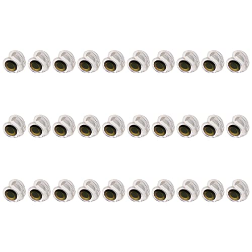 Fly Tying Fish Mask Make Streamer Artificial Choose Durable Bait Saltwater Baitfish Clear Flies Lure Material for Outdoor Sea Fishing 30Pcs (6mm)