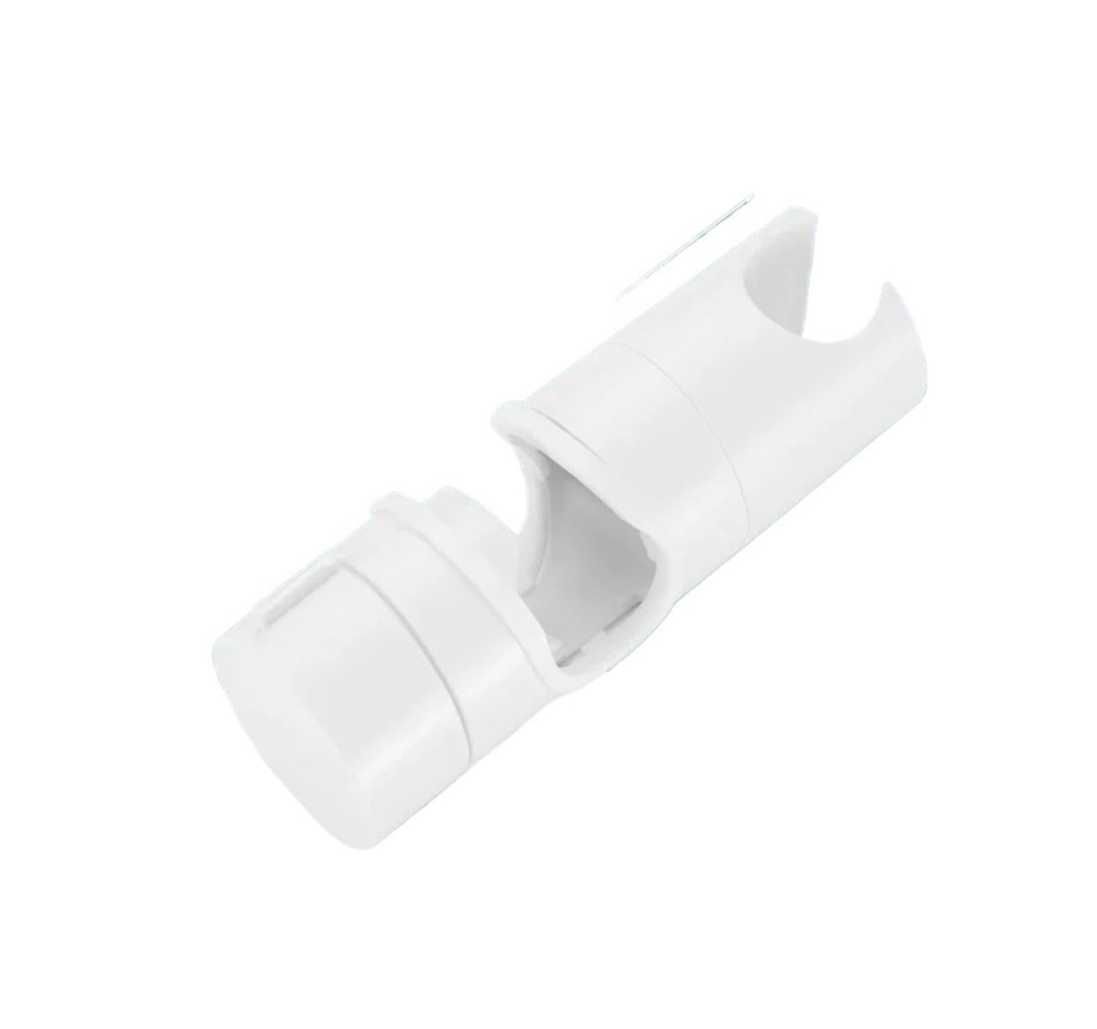 Support de rail de douche chromé blanc avec curseur de réglage de hauteur facile