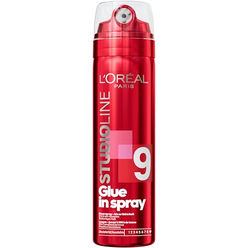 LOréal Paris Studio Line Mikro-Zerstäuber Haarspray bis zu 100H extrem starker Halt feuchtigkeits- & schweißbeständig für Hairstyles & Sleek Looks Spray für alle Haartypen geeignet 200ml
