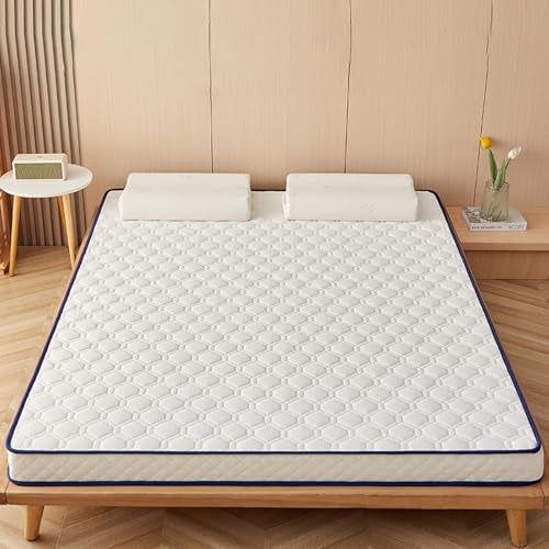 Peiaw Colchón Plegable Premium Tamaño Queen con Sistema De Soporte De 7 Zonas,Tejido Cepillado Agradable para La Piel Habitaciones De Huéspedes Y Espacios Pequeños(10cm,120 * 190cm)