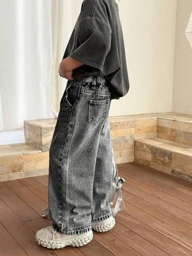 Image of Lymio Junior's Boys Jeans Pant | Kids Jeans for Boys | Denim Baggy Pants | Loose Fit Casual Trousers for Children (LK-50-51)