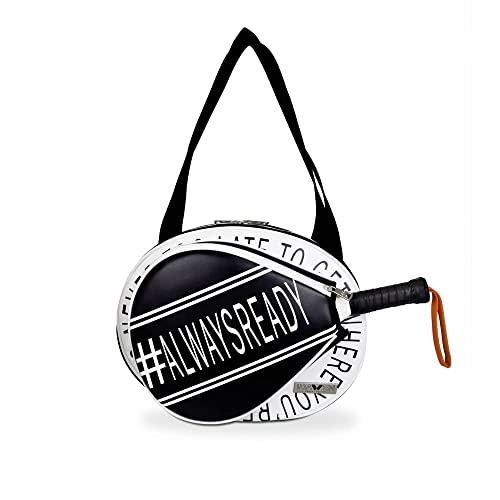 IDAWEN Sport Fashion Paletero de Pádel - con Bolsillo para Pala de Pádel - Paletero Pádel Mujer - Bolsa Impermeable - Color Blanco/Negro -...