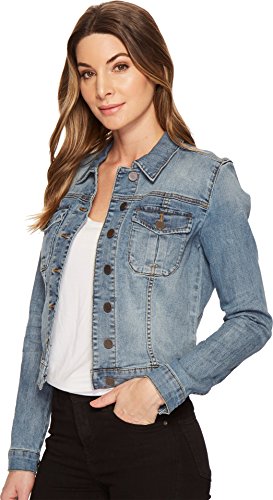 KUT from the Kloth Women's Amelia Long Sleeve Denim Jacket, Empathetic, Medium