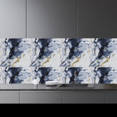 Pegatinas de pared de mármol impermeables PRETYZOOM para renovar paredes sin obras 6