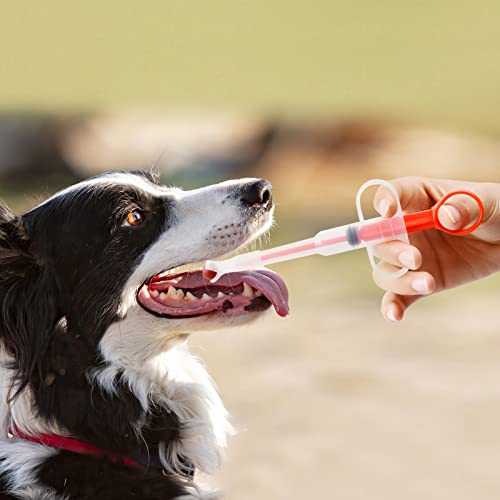 Vesaneae 3 Stücke Tablette Feeder, Haustier Medikamenten Spritze, Haustier Spritze Pet Pill Tablet Feeder, Tablette Feeder Medikamenten Feeder, Pet Pusher Spritze Tabletteneingeber für Katzen Hunde