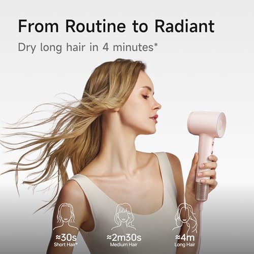 Image of Laifen Premium High-Speed Hair Dryer Love-Bound Box, Professional Ionic Portable Blow Dryer with 110,000 RPM, Low Noise, 360 Magnetic Styling Attachment, Wall Mount, Travel Bag, Gift Box, HD502