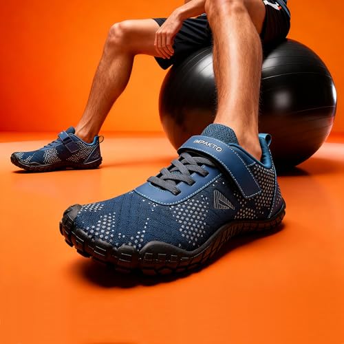 Image of Impakto Barefoot Rooted Wide feet Shoes for Men | Lightweight Running & Training Shoes with Soft Sole & Superior Grip | Running, Jogging Regular Gym Shoes for Men