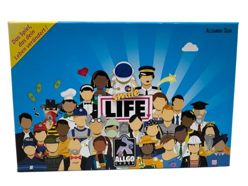 AllGo-Games Smile Life – Lustiges Kartenspiel über das echte Leben | Familie, Beruf, Beziehungen & Chaos | Humorvolles Ärgerspiel für 2–6 Spieler | Ab 12 Jahren | Ab 25 Min | Deutsch