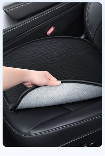 Housse siège voiture Tesla respirante et ventilée en soie glacée blanche - 3