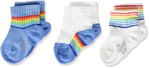 s.Oliver Socks S20625 Calze, Blu (Parisian Blue 5454), 19-22 (Taglia Unica: 19/22) (Pacco da 3) Unisex-Bimbi