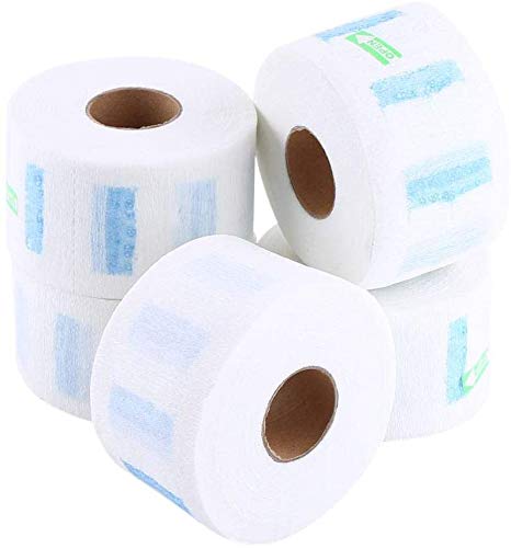 Canyita Tiras de Papel para protección del Cuello, 5 Piezas/Juego Cuello de peluquería Toalla de Papel Que Cubre el Cuello elástica para peluqueros y barberos o Uso doméstico