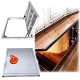 WAHHWF Revisionsklappe Unauffällige, eingelassene Bodenluke, manuelle, unsichtbare Kellereingangstür für Haus/Schutzraum/Kriechkeller, mit Spreizdübeln(LXW 52X28IN/1320X710MM)