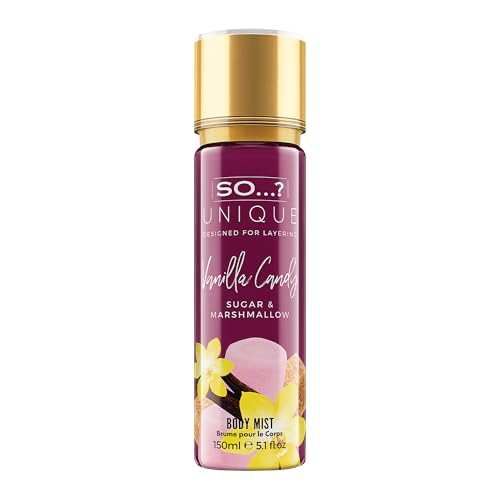 Image of So...? Unique Vanilla Candy Body Mist - Delightful Perfume for Women - Sweet, Fruity Vanilla Perfume with Peach and Rose - Gifts for Women - 5.1 oz