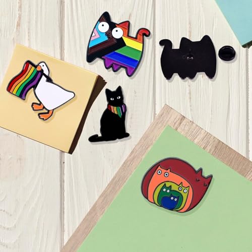 Vibrant Rainbow Pride Enamel Pin – Stylish LGBTQ Badge, Colorful Flag Accessory, Perfect Gift for Pride Month Supporters - Image 4