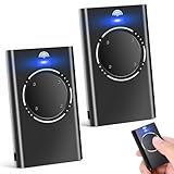 2 Stück Tor-Fernbedienung, Garagentor-Fernbedienung, 868 MHz, kompatibel mit XT2 868 SLH LR, XT4 868 SLH LR, 4 Kanäle, Schwarz