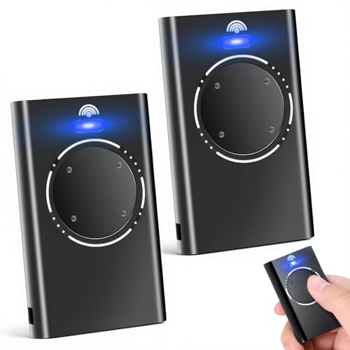 Lot de 2 Telecommande Portail, Telecommande Porte de Garage, Telecommande 868MHz, Compatible avec XT2 868 SLH LR, XT4 868 SLH LR, 4 Canaux Noir