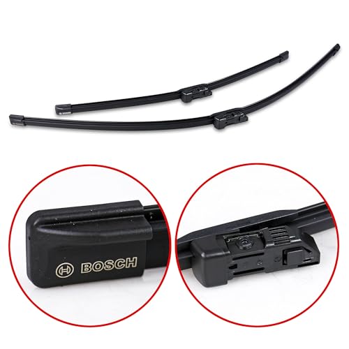 Image of BOSCH 3397014077 AeroTwin Wiper Blades - Set of 2 (30 inch & 20 inch) Top Lock 19mm | Driver and Passenger Side Original Equipment Replacement Blades