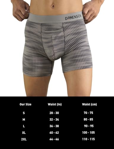 Image of DAMENSCH Mens Regular Fit Premium Cotton Blend Boxer Brief | Innerwear Men, Men Boxers, Underwear for Men, Shorts for Men, Inner for Men, Briefs for Men