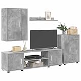 【Ensemble de meubles TV polyvalent】 Cet ensemble mural associe style moderne et praticité. Pensé pour l'intérieur, il s'adapte à tout salon avec ses composants en bois d'ingénierie. Avec un grand espace de rangement, il aide à garder tout en ordre. En plus, son look élégant s'intègre sans peine dans les décors contemporains, pour une utilisation simple.