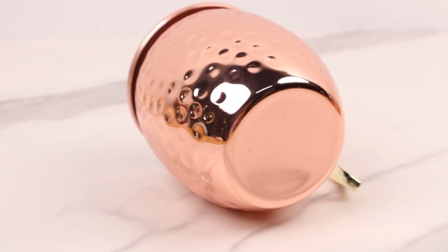 Personalized Copper Mug 16oz, Pure Copper Cup With Brass Handle, Rose Gold Mugs For Cold Drinks - View #8