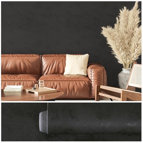 VEELIKE Betonoptik Tapete Dunkelgrau 60 cm x 900 cm Selbstklebende Folie...