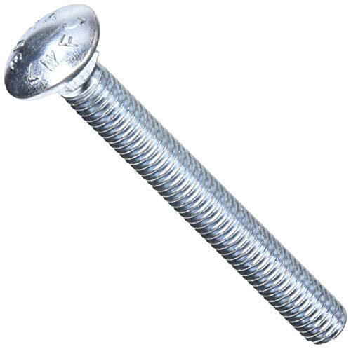 Image of Zinc-Plated Steel Square-Neck Carriage Bolt, Low-Strength, 1 /4 inch-20 Thread Size, 1-1 /2 inch Long