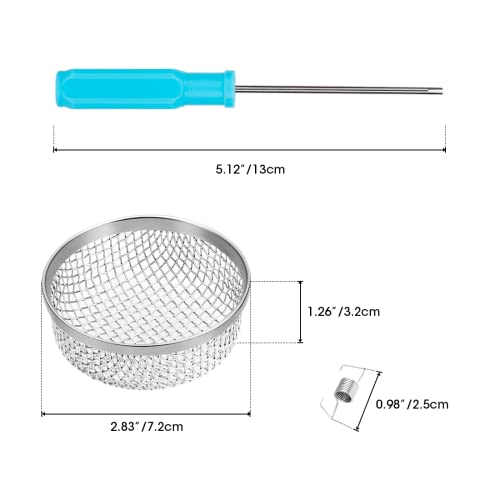 Bougerv Rv Flying Insect Screen Rv Furnace Vent Cover Rv Bug Screen Covers Water Heater Screen Stainless Steel Mesh For Rvs/Campers/Trailers (3Pack) #TOP3